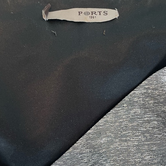 Ports Dress, Size 2, Silver Taffeta - Picture 5 of 10